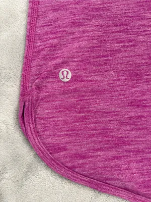 Lululemon 105 Singlet tank top Heathered cranberry activewear yoga Pilates gym 4 thumbnail 7