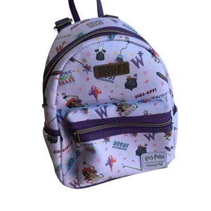 Loungefly Harry Potter Weasleys Wizard Wheezes Mini Backpack Purple Rare 11x10” thumbnail 6