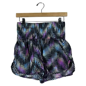 Free People Movement The Way Home Abstract Print Running Shorts Multi Size M thumbnail 3