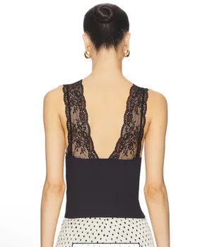 Free People Power Play Cami in Black Medium  thumbnail 3