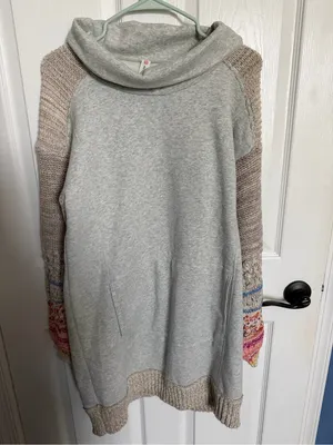 Anthropologie Daily Practice Cowl Neck Tunic Dress Size M thumbnail 3