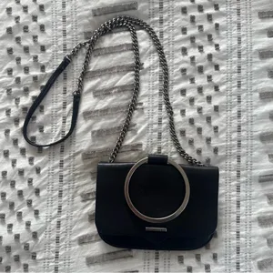 Rebecca Minkoff Ring Crossbody Bag in Black thumbnail 4