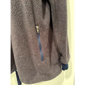 Patagonia Los Gatos Fleece Jacket Womens M Charcoal Gray Full Zip Sherpa 26150 thumbnail 4