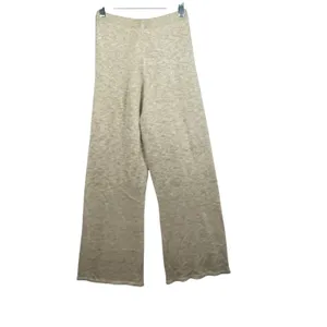 Elan Drawstring Swim Cover-Up Pants Beige Metallic Knit Wide Leg XS thumbnail 5