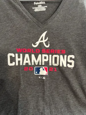 Fanatics Gray Atlanta Braves 2021 World Series Champions Tee thumbnail 2