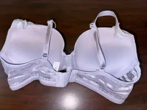 Auden Lavender with Lace Plunge Coverage Push Up Bra Size 34C thumbnail 3