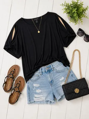 Ann Taylor Black Top thumbnail 2