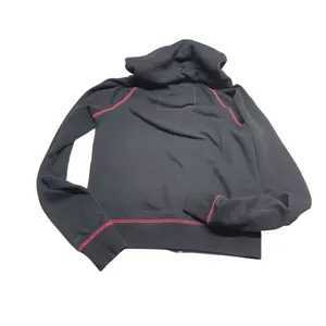 PINK Y2K Pink & Black Contrast Color Block Zip Up Hoodie Limited Edition thumbnail 4