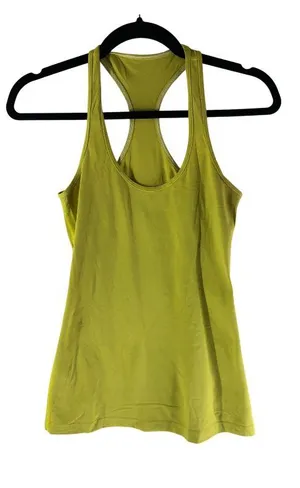 Lululemon Cool Racerback Tank Top Solid Yellow 6? thumbnail 1