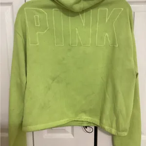 PINK Victoria's Secret Neon Green Hoodie thumbnail 5