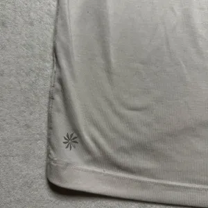 Athleta White Short Sleeve Open Back Active Top Women’s Large thumbnail 5