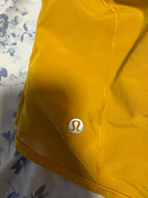 Yellow Lululemon Shorts Hotty Hot 2.5" thumbnail 5
