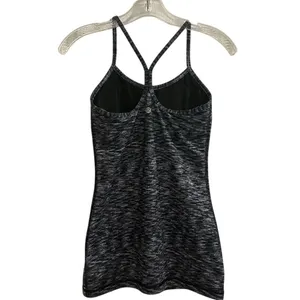 Lululemon Women's Black‎ Striped Athletic Tank Top Size 4 Yoga Gym thumbnail 4