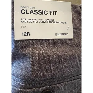 NWT GAP Classic Fit Boot Cut Trouser Pants 12R Stretch thumbnail 5