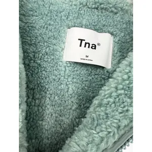 Aritzia TNA M BROOKE JACKET Coat Full Zip Sherpa Water Repellant Teal White Wome thumbnail 4