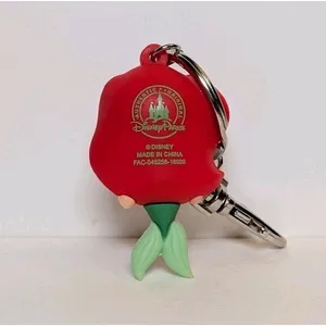 Disney Parks The Little Mermaid Ariel Princess Cuties Figurine Keychain Keyring thumbnail 2