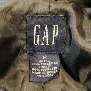 Vintage GAP Women’s Front Zip Rain Jacket with Adjustable Hood Black Size Small thumbnail 5