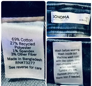 Sonoma dark wash wide leg jeans thumbnail 12