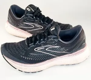Brooks Glycerin 19 Running Sneakers Shoes Black Rose Gold Pink Women 10 thumbnail 1