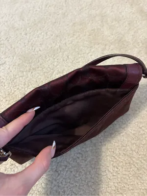 Coach Burgundy Signature Turnlock Shoulder Bag thumbnail 3