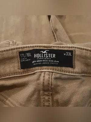 Hollister Women’s Khaki Ultra High-rise Denim Dad Jeans - READ DESCRIPTION thumbnail 10