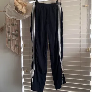 Edikted Women's Black and Navy Trousers thumbnail 2