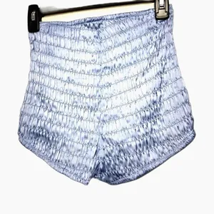Free People Intimately Smocked Ruched Bloomer Shorts Blue High Waist XS NWOT thumbnail 4