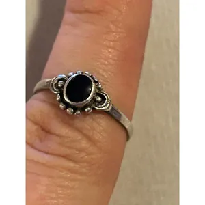 Ring band 925 sterling silver unique rare size 6 thumbnail 4