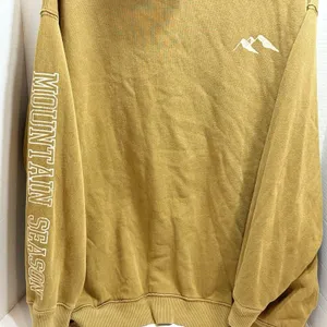 Aerie Sweatshirt Womens XL Mountain Season Mock Neck Oversized Olive Toned Gold thumbnail 3