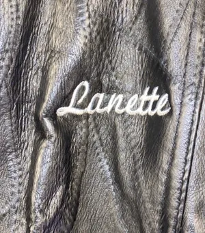 Italian Stone Design Black Genuine Leather Embroidered Unisex Biker Jacket Size Medium thumbnail 4