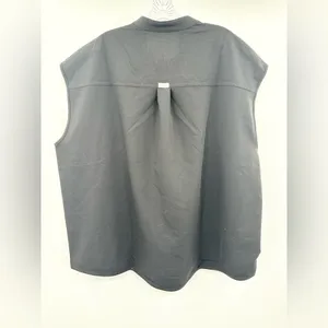 FIGS Women's Rafaela Oversized Scrub‎ Top Black NEW Technical Collection. thumbnail 2