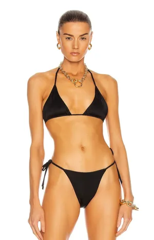 Revolve Aexae Swim Tyra Black Bikini Swimsuit Set thumbnail 2