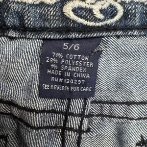 Blue Faith Womens Leopard Print Denim Shorts‎ Blue Medium Wash Cut Offs Size 5/6 thumbnail 3