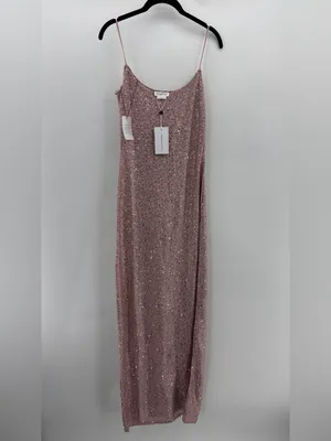 Lovers & Friends Bria Sequin Maxi Dress Baby Pink thumbnail 5