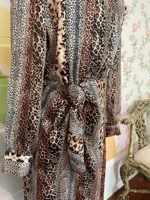 Sam Edelman Mixed Animal Print Satin Shirt Dress Semi Sheer Sz 8 💚🎀 thumbnail 5