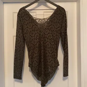 Charlotte Russe lace fitted bodysuit, L thumbnail 2
