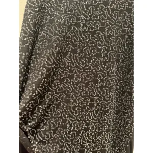 ITOO Italy Black‎ Sequin Tank Top Made in Italy Stretch Party Shirt M/L thumbnail 5
