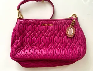 Miu Miu Pink Matelasse Napa Leather Shoulder Miu Miu Shoulder Bag w/ COA thumbnail 1