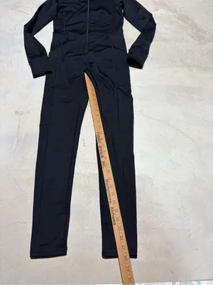 Aerie Black Women's Long-Sleeve Jumpsuit warm-up medium thumbnail 3