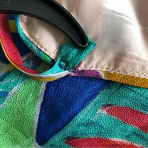 Ralph Lauren Abstract Silk Print Sundress S thumbnail 9