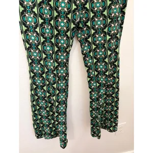 Anthropologie Maeve Size Large Flared Pants Sabine Knit Kick Flare Retro Funky thumbnail 6
