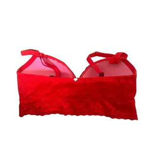 Victoria's Secret PINK Red Lace Push Up Bralette Size SD-DD thumbnail 5