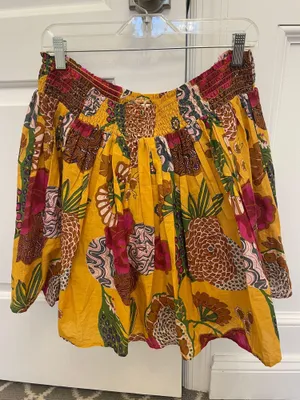 New Anthropologie Let Me Be Printed Mini Skirt Size L! thumbnail 4