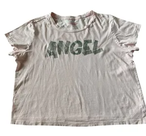 Y2K Victoria’s Secret Angel glitter pink t-shirt size xl thumbnail 1
