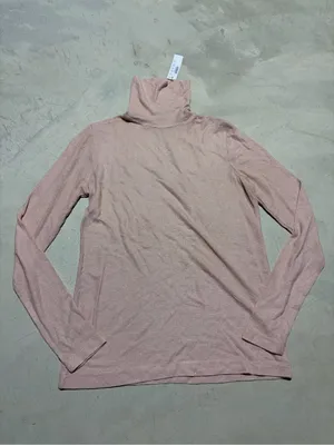 J. Crew NWT Women's Lightweight Turtleneck Long Sleeve Top pink small thumbnail 1