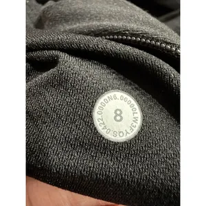 Lululemon Rulu Mock‎ Neck Long Sleeve Black Thumbholes Running Top Size 8 thumbnail 6