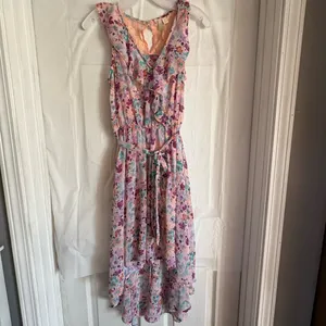 LC Lauren Conrad Disneys Cinderella Hi Low Floral Dress Womens Size Medium‎ Lace thumbnail 3