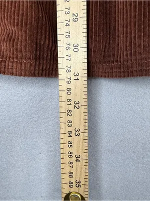 American Eagle Brown Corduroy Tiered Shirt Dress XS Button Front Fall thumbnail 10