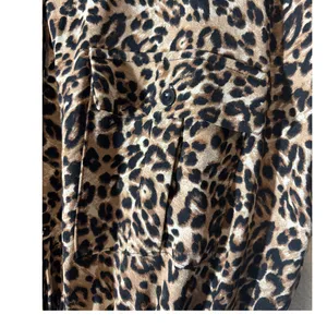 Above and Beyond Size S Leopard Cheetah Animal Print Button-Front Jumpsuit thumbnail 4