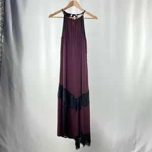 Moulinette Soeurs‎ Janie Lace Halter Dress in Purple Black Size 2 thumbnail 4